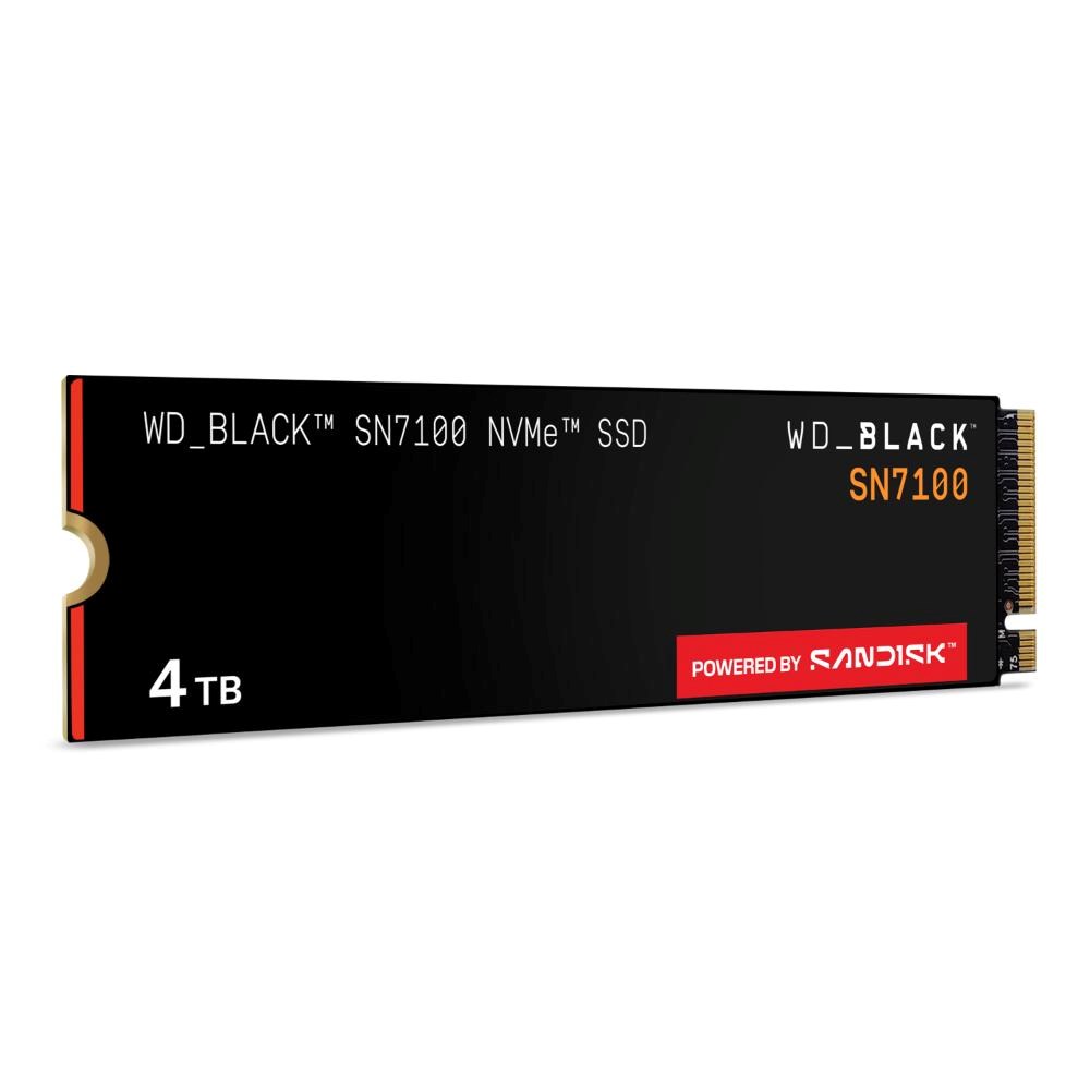 WD BLACK SSD NVMe 4TB PCIe SN7100 Powered by SanDisk, Gen4, (R:7250, W:6900MB/s)