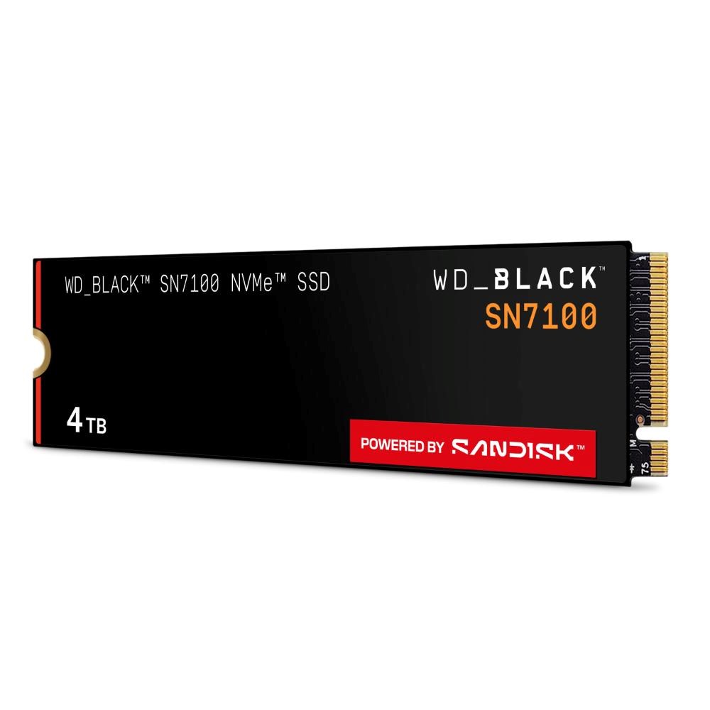 WD BLACK SSD NVMe 4TB PCIe SN7100 Powered by SanDisk, Gen4, (R:7250, W:6900MB/s)