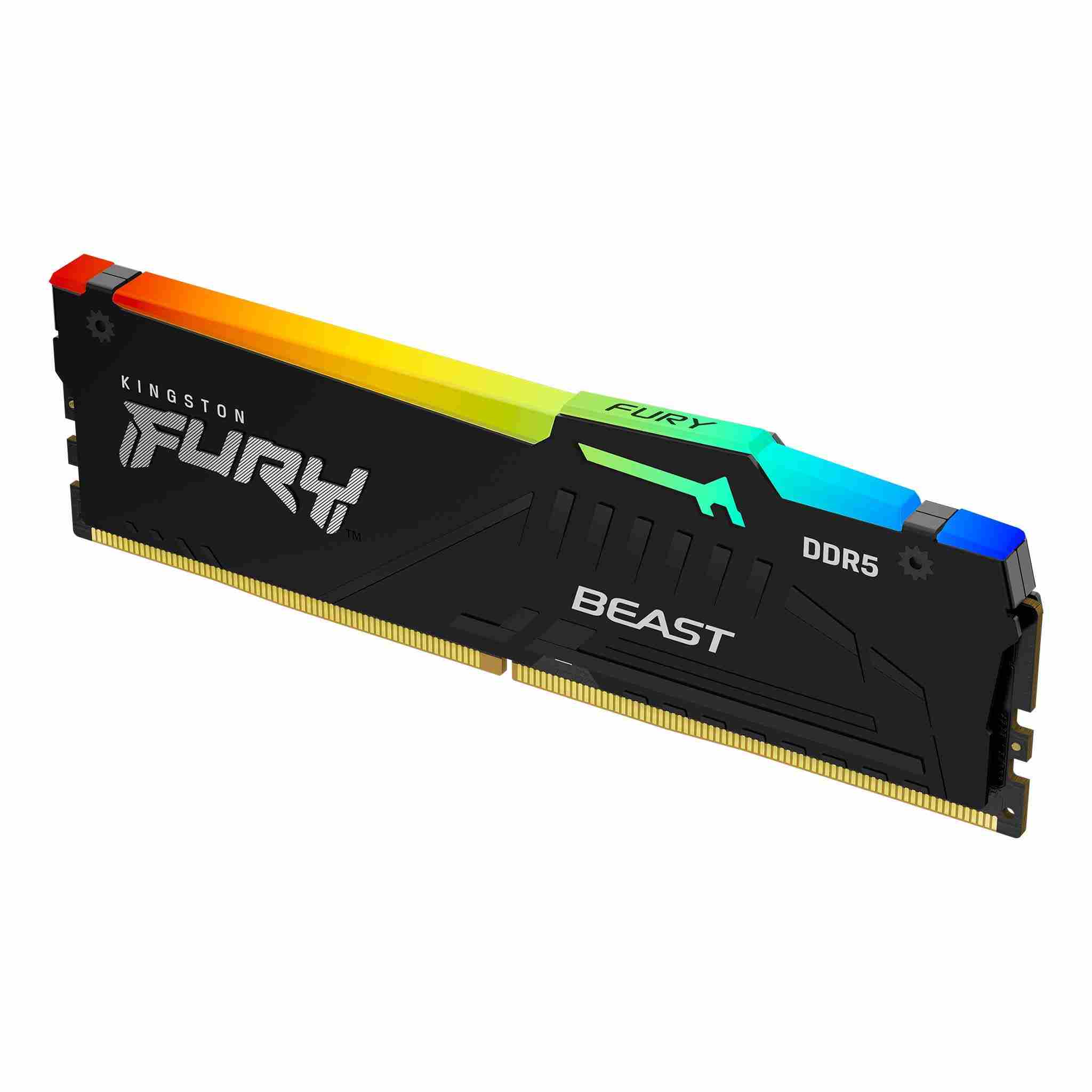 KINGSTON DIMM DDR5 8GB 5200MT/s CL40 FURY Beast Černá RGB