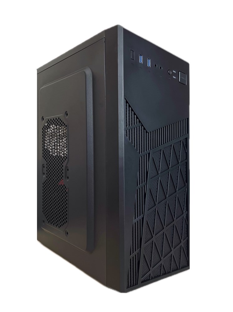 EUROCASE skříň ML N6-560B, ATX, 2x USB-A, 1x USB-C, 2x 120mm ARGB Fan, černá