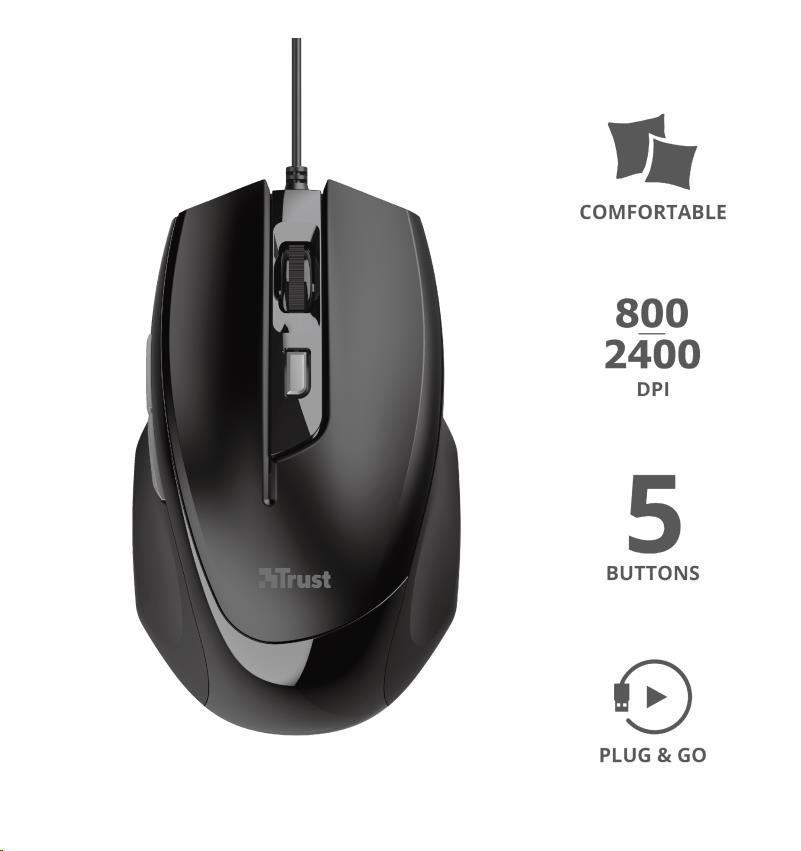 TRUST myš Voca Comfort Mouse