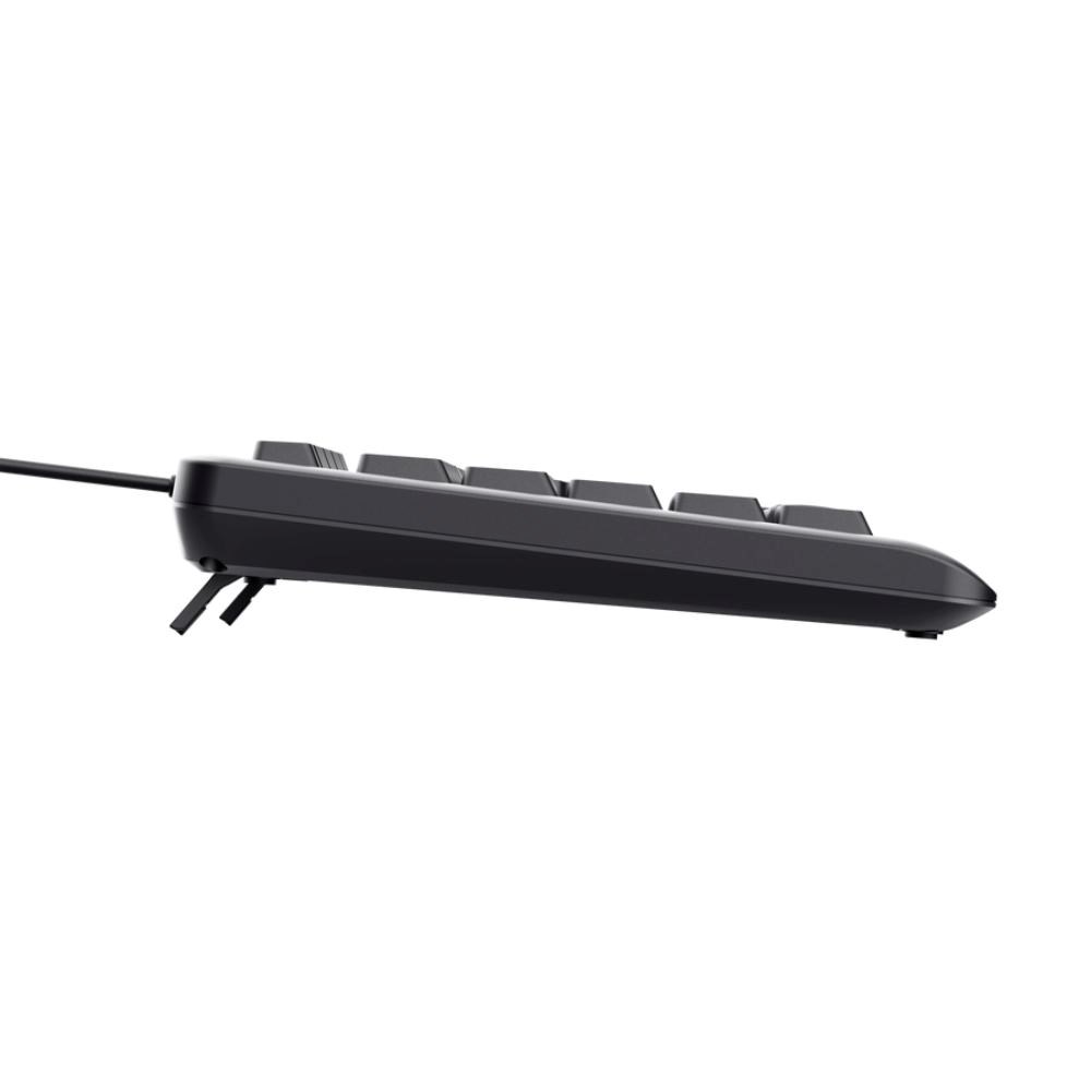 TRUST klávesnice Primo, Membránová, USB-C, Podsvícená, černá