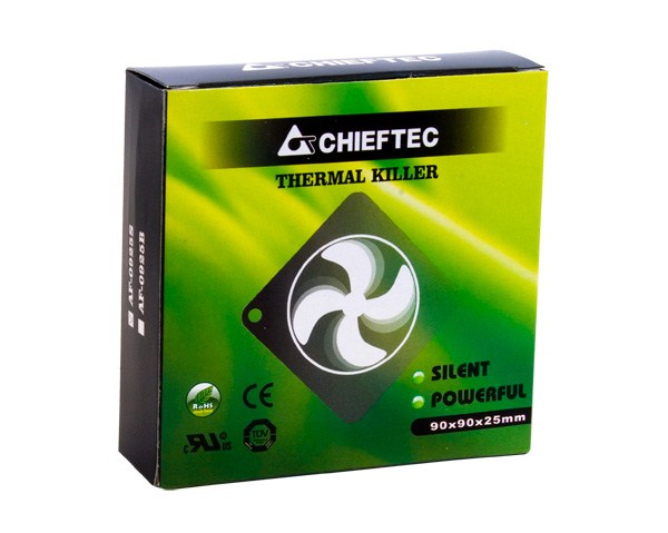 CHIEFTEC větrák AF-0925S, 92x92x25 mm Sleeve Fan, with 3/4pin connector