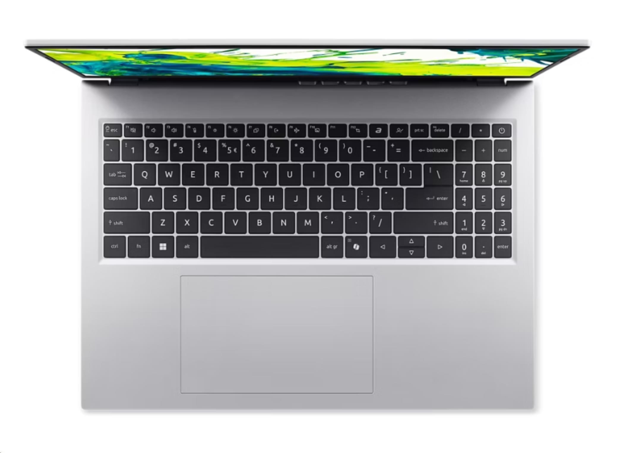 ACER NTB Aspire Go 16 (AG16-71P-56UC),Core 5 120U,16"WUXGA,16GB,512GB SSD,Intel,Linux,Silver