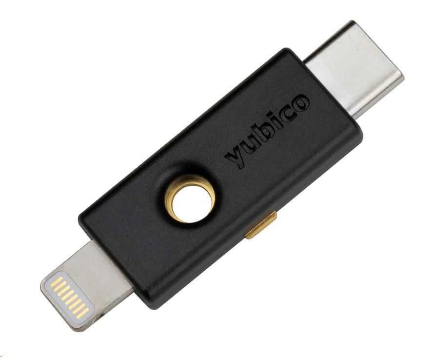 YubiKey 5Ci - USB-C + Lightning, klíč/token s vícefaktorovou autentizaci, podpora OpenPGP a Smart Card (2FA)