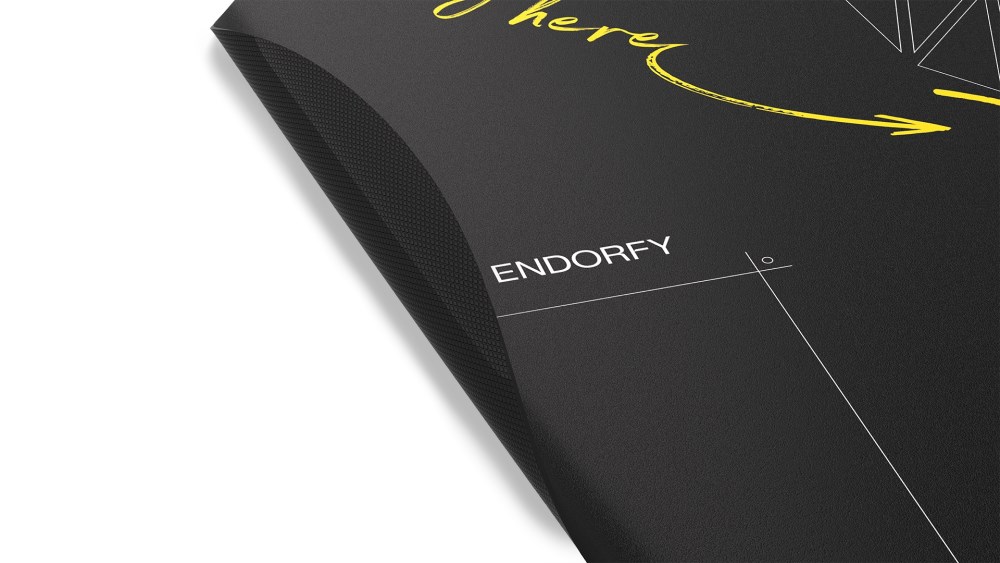 ENDORFY Podložka pod židli FP110C, 1100x1100, kruhová, černá