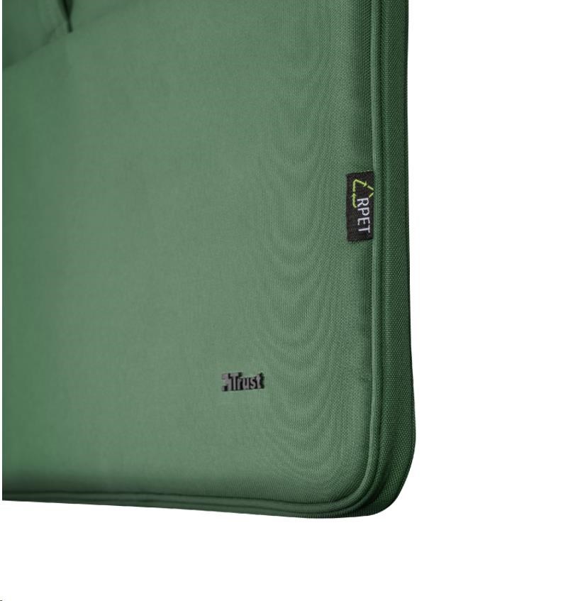 TRUST Pouzdro na notebook 16" Bologna Slim Laptop Bag Eco, zelená