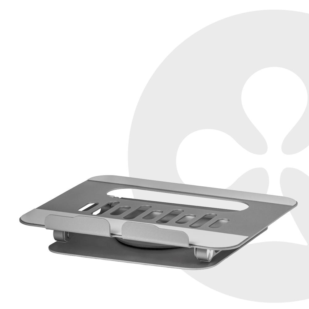Club3D Nastavitelný hliníkový stojan pro notebook s USB-C hubem na 2xUSB, 1xHDMI, 2xUSB-C, 1xRJ45, 360°, 100W, 4K60Hz