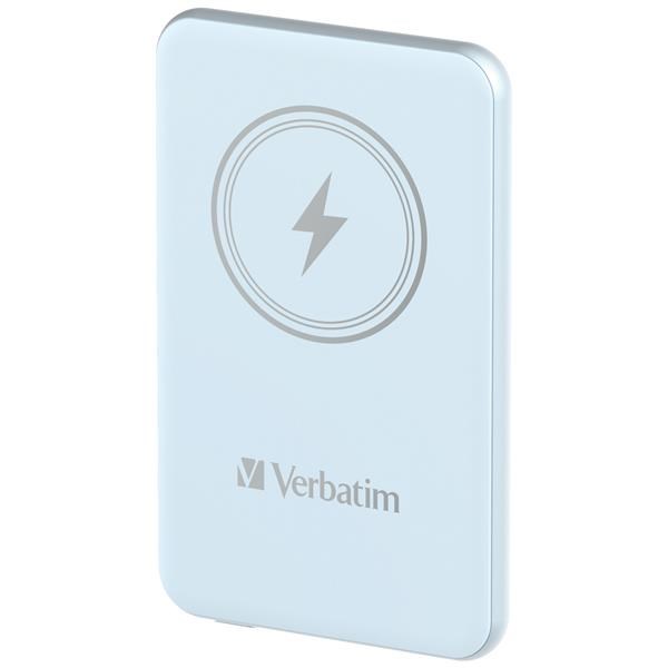 VERBATIM Powerbanka Charge 'n' Go, Magnetická, 5000 mAh, USB-C, Modrá