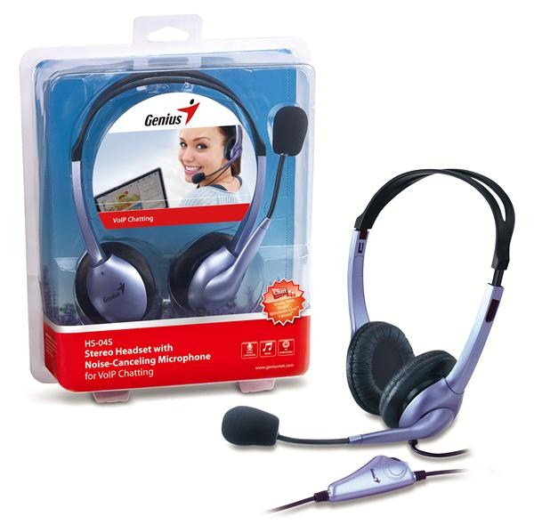 GENIUS sluchátka s mikrofonem HS-04S