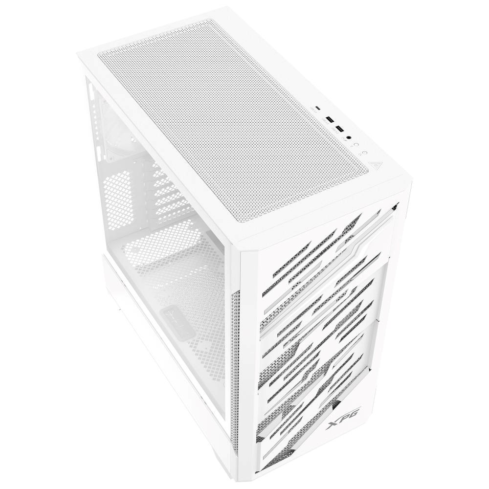 ADATA XPG case STARKER AIR BTF Mid-Tower, bez zdroje, 4x 120mm ARGB, Bílá