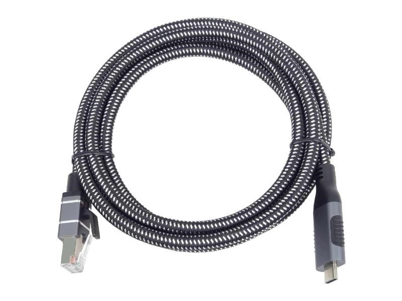 PremiumCord Ethernetový kabel USB-C na LAN RJ45 10/100/1000, 1m
