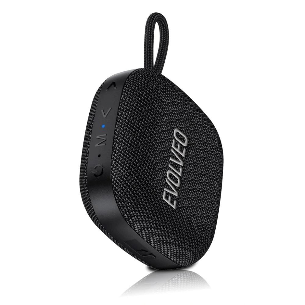 EVOLVEO TopSound, bezdrátový vodotěsný bluetooth reproduktor s rádiem, černý