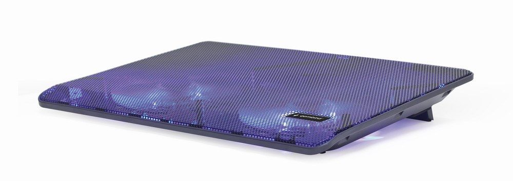 GEMBIRD Podstavec pod notebook NBS-2F15-05, pro notebooky do 15,6", LED, černý