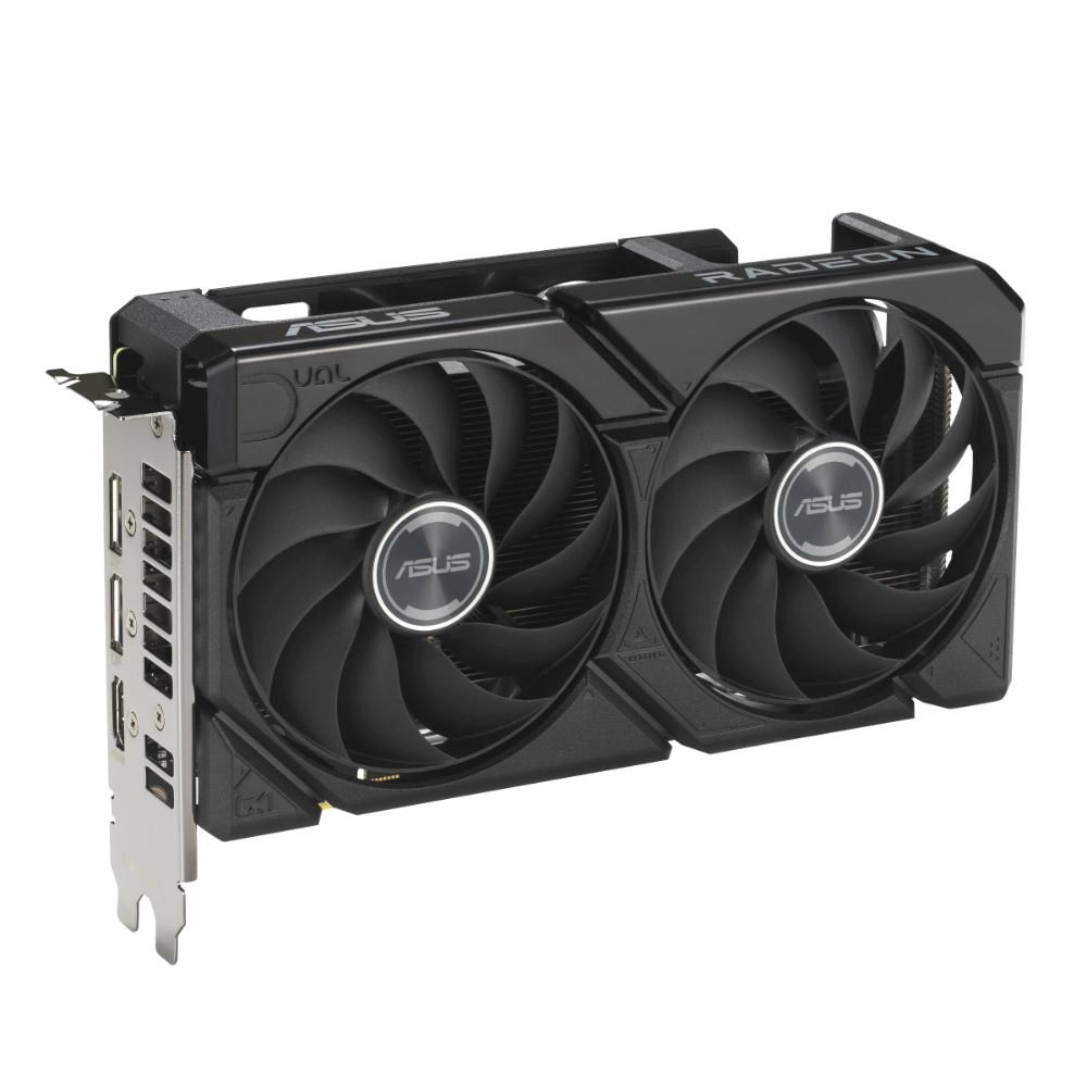 ASUS VGA AMD Radeon RX 9060 XT DUAL 16GB, RX 9060 XT, 16GB GDDR6, 2xDP, 1xHDMI