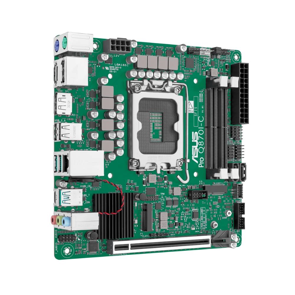 ASUS MB Sc LGA1851 PRO Q870I-C-CSM, Intel Q870, 4xDDR5, 2xDP, 1xHDMI, Mini-ITX