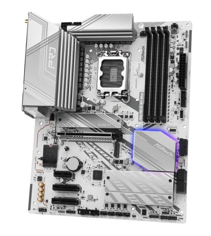 ASRock MB Sc LGA1851 Z890 PRO RS WIFI WHITE, Intel Z890, 4xDDR5, 1xHDMI, WI-FI