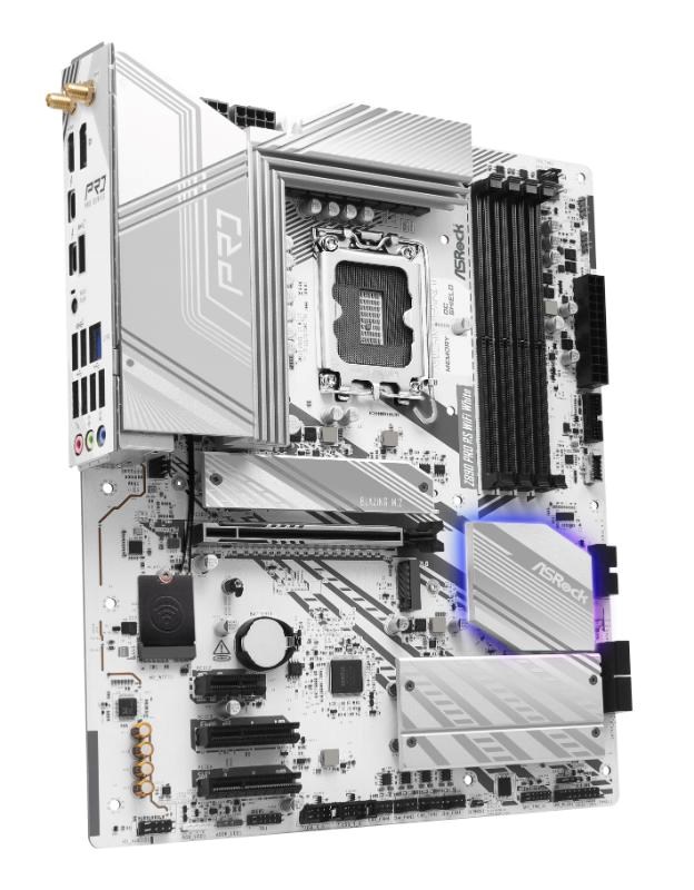 ASRock MB Sc LGA1851 Z890 PRO RS WIFI WHITE, Intel Z890, 4xDDR5, 1xHDMI, WI-FI