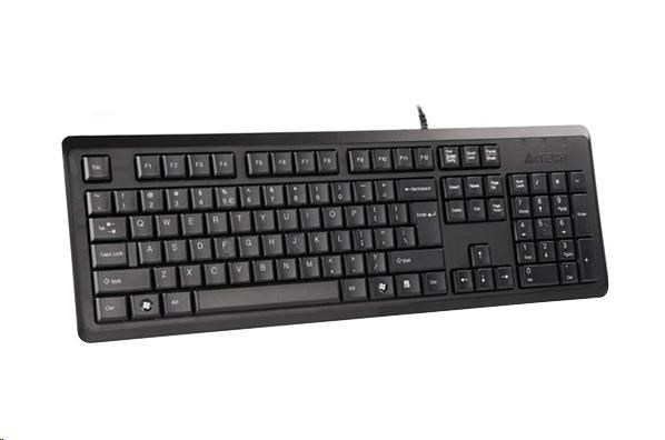 A4tech KR-92, klávesnice, CZ/US, USB, černá