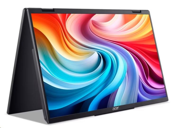 ACER LCD PD163Qbmiuux DUAL SCREEN 40cm (15.6") IPS LED, FHD 1920x1080@60Hz, 250cd/m2, 170/170, 2x2W repro, Black