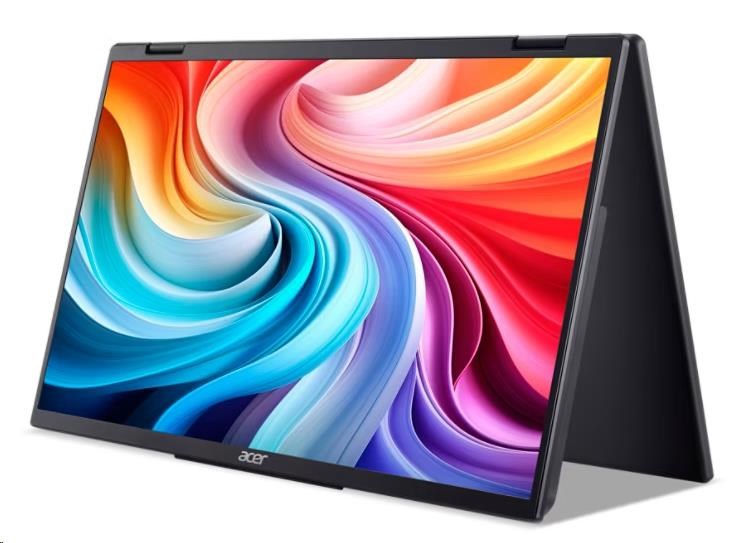 ACER LCD PD163Qbmiuux DUAL SCREEN 40cm (15.6") IPS LED, FHD 1920x1080@60Hz, 250cd/m2, 170/170, 2x2W repro, Black