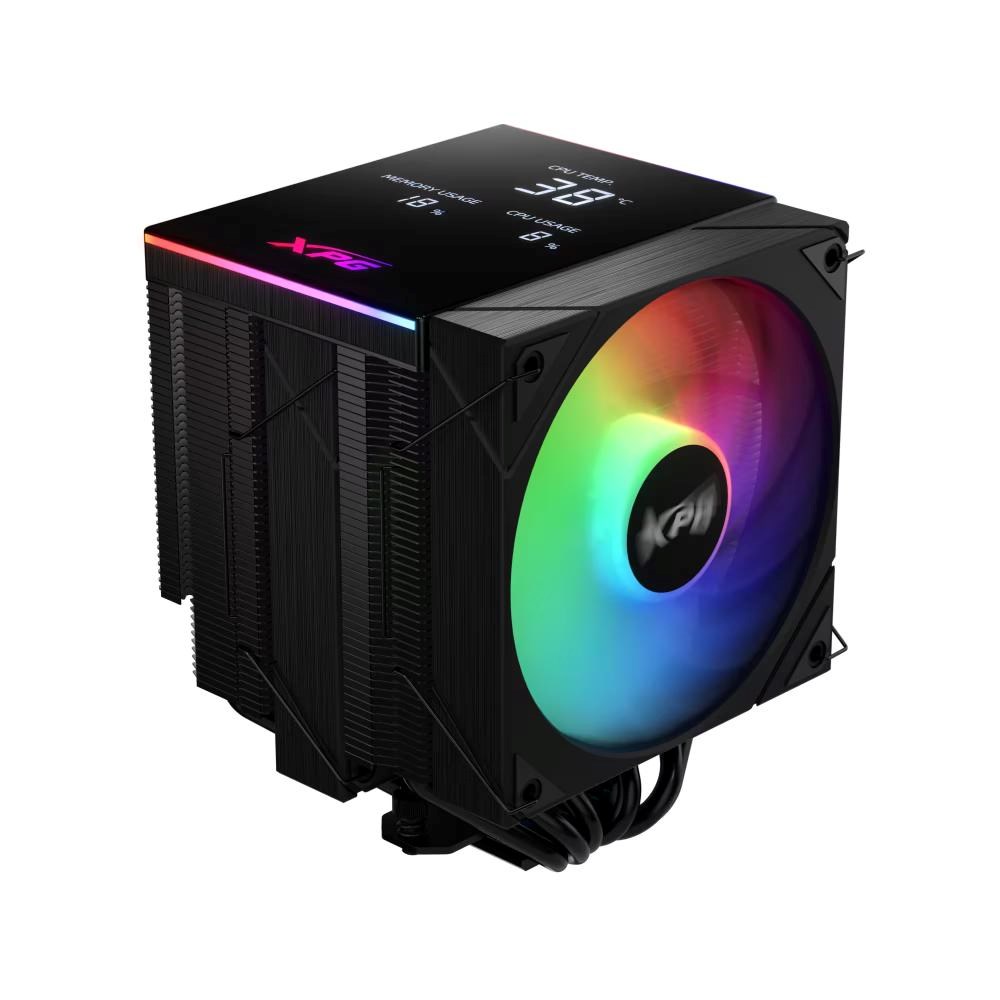 ADATA XPG Chladič CPU MAESTRO PLUS 62DA, 2x120 mm, ARGB, LGA 1851, AM5, černá