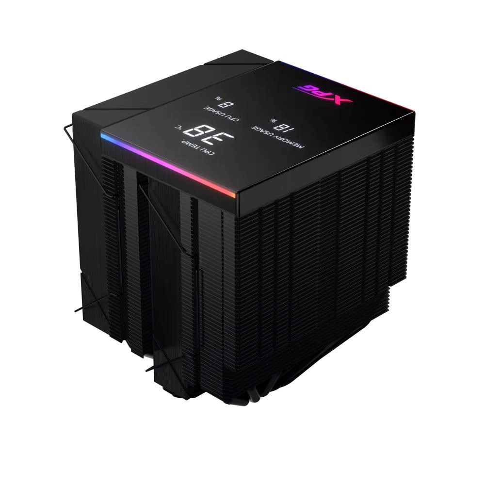 ADATA XPG Chladič CPU MAESTRO PLUS 62DA, 2x120 mm, ARGB, LGA 1851, AM5, černá