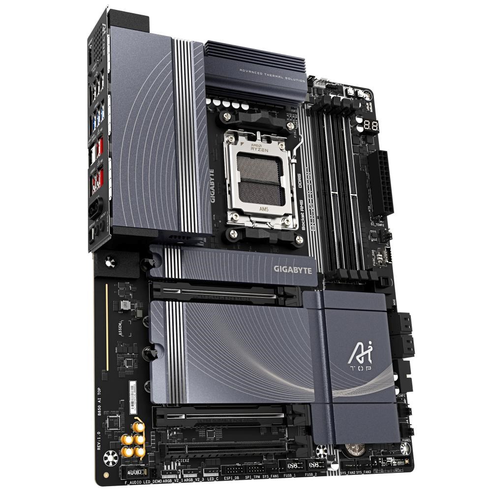GIGABYTE MB Sc AM5 B850 AI TOP, AMD B850, 4xDDR5, 1xUSB4, 1xHDMI, WI-FI, ATX