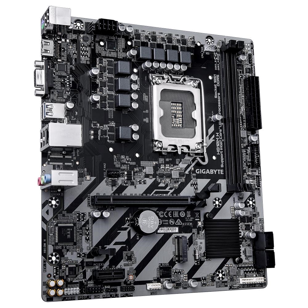 GIGABYTE MB Sc LGA1851 H810M H, Intel H810, 2xDDR5, 1xHDMI, 1xVGA, mATX