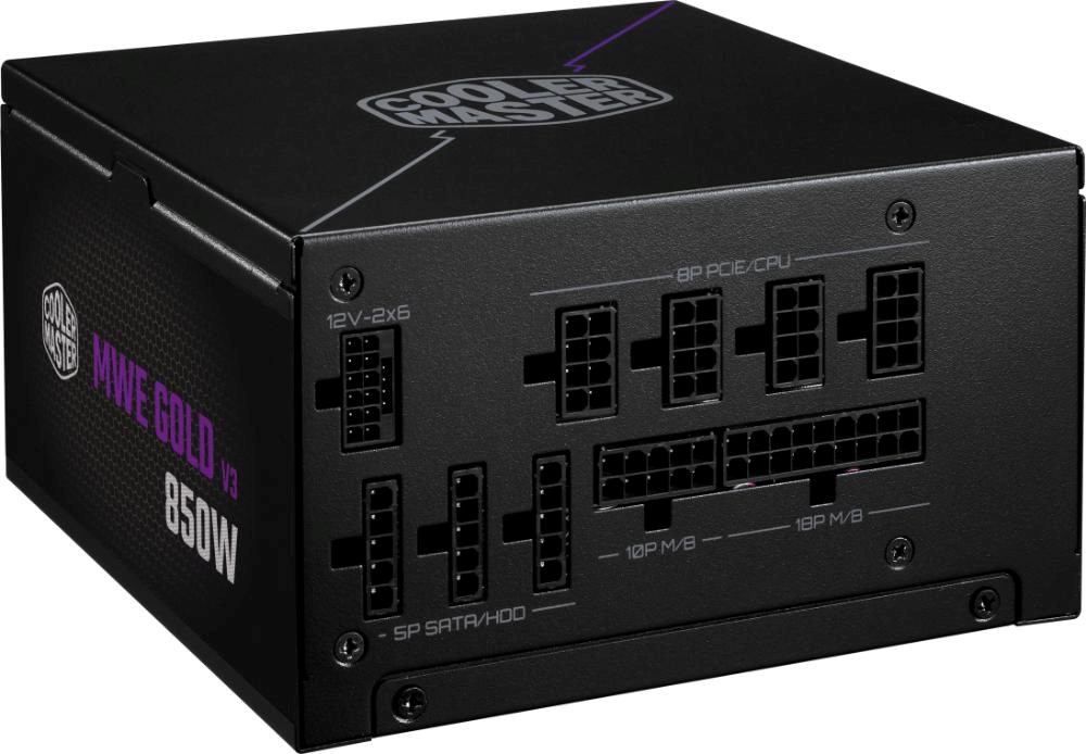 Cooler Master zdroj 850W MWE Gold 3, 120mm, 80+ Gold, Plně modulární, ATX 3.1