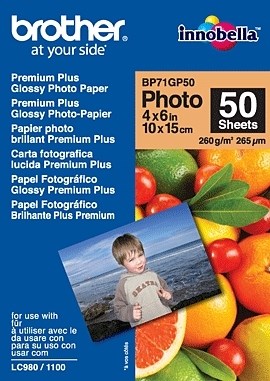 BROTHER Paper BP-71 foto lesklý 10x15/50ks