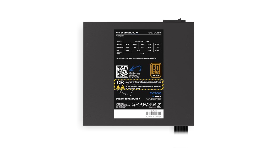 ENDORFY Zdroj Vero L5 Bronze 700W, 120mm, 80 Plus Bronze