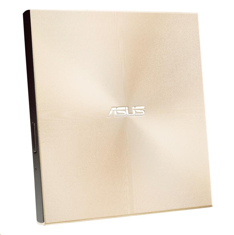 ASUS DVD ZenDrive SDRW-08U8M-U GOLD, External Slim DVD-RW, zlatá
