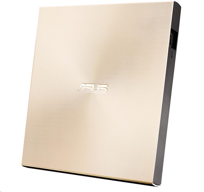 ASUS DVD ZenDrive SDRW-08U8M-U GOLD, External Slim DVD-RW, zlatá