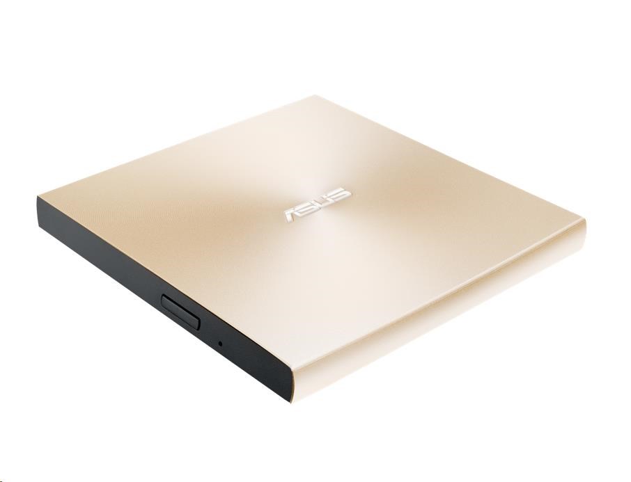 ASUS DVD ZenDrive SDRW-08U8M-U GOLD, External Slim DVD-RW, zlatá