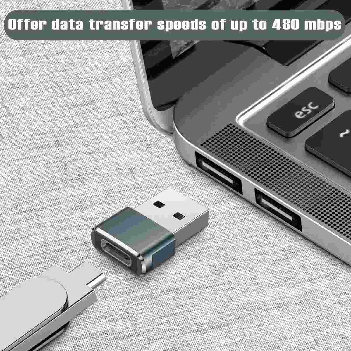 PremiumCord USB redukce USB C - USB2.0 A (F/M)