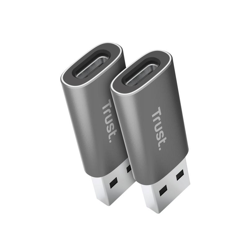 TRUST Adaptér Calyx USB-A na USB-C, 2ks