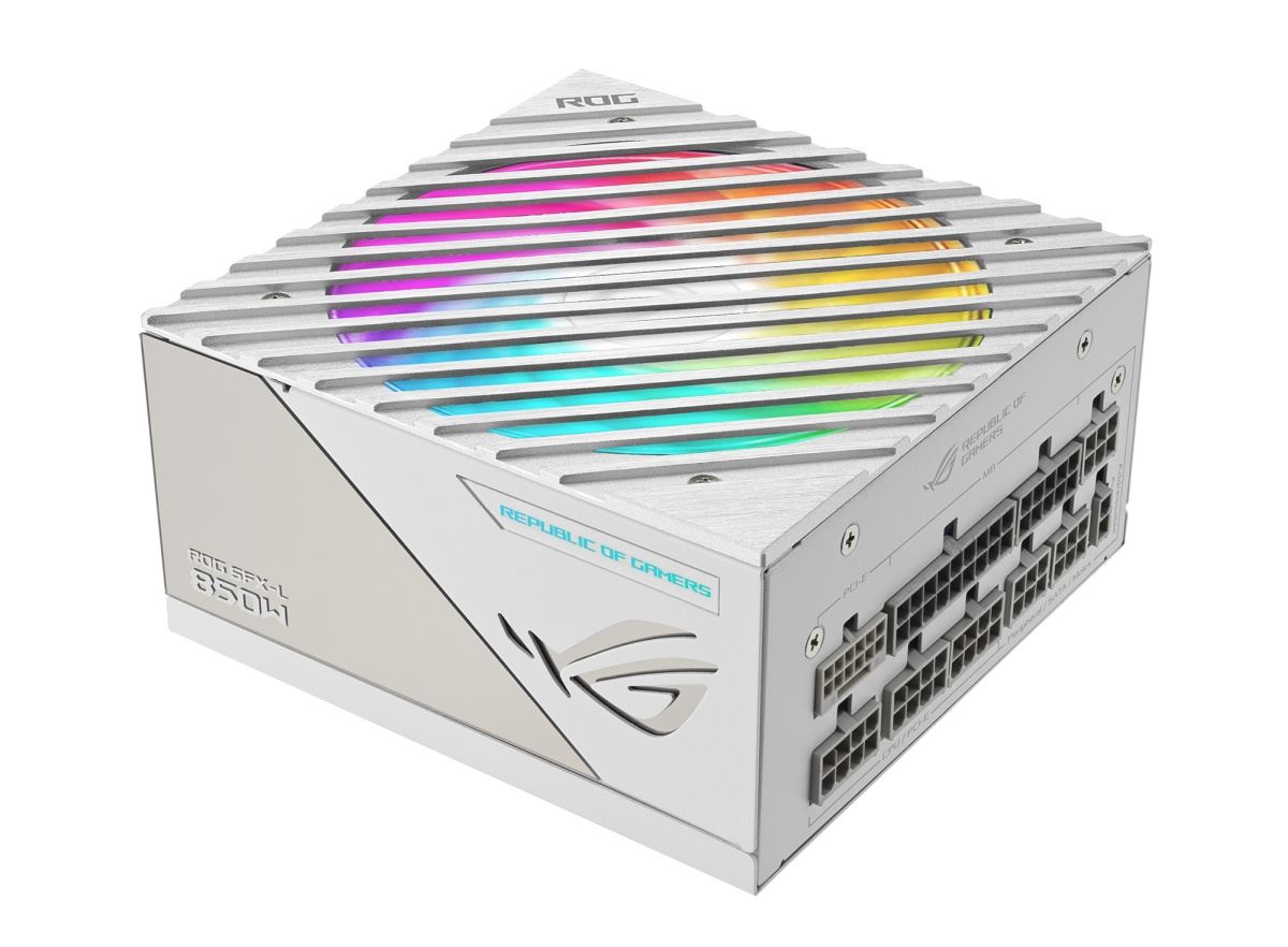 BAZAR - ASUS zdroj ROG Loki SFX-L 850W White Edition, 80+ Platinum, ARGB (Bez příslušenství)