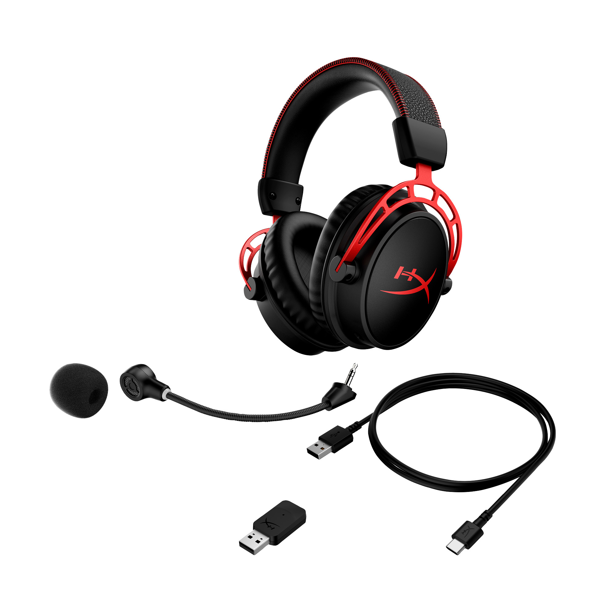 BAZAR - HyperX Cloud Alpha Wireless RED GAM HEADSET - Sluchátka k PC