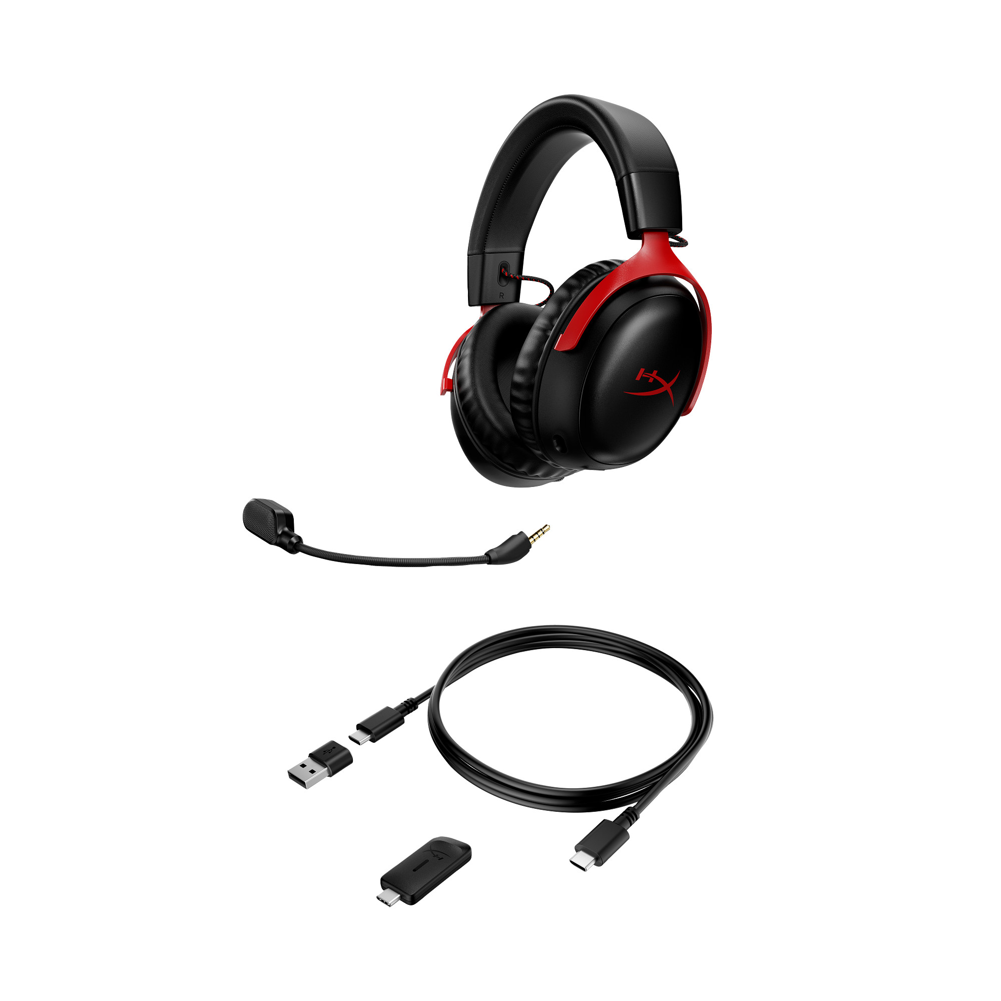 HyperX Cloud III Wireless BLK/RED GAM HEADSET - Sluchátka k PC