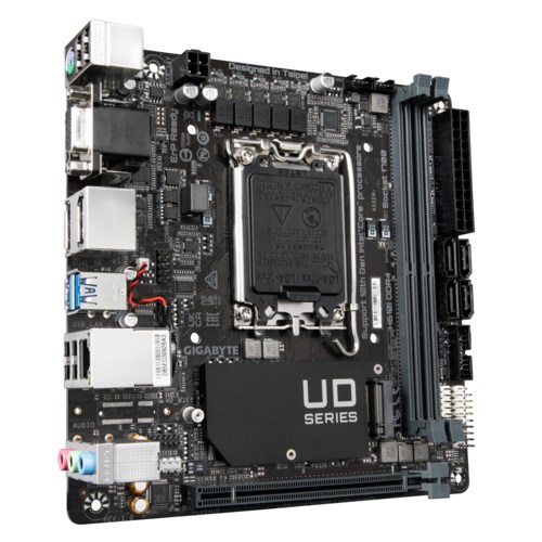 GIGABYTE MB Sc LGA1700 H610I DDR4, Intel H610, 2xDDR4, 2xDP, 1xHDMI, 1xVGA, mini-ITX