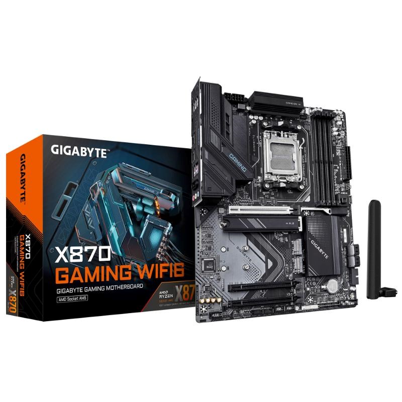 GIGABYTE MB Sc AM5 X870 GAMING WF6, AMD X870, 4xDDR5, 1xHDMI, 2xUSB4, WiFi