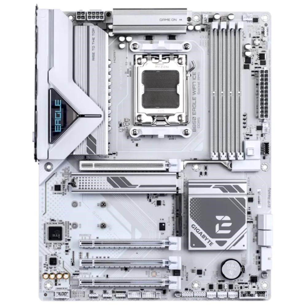 GIGABYTE MB Sc AM5 B850 EAGLE WF7 ICE, AMD B850, 4xDDR5, 1xHDMI, 1xDP, Wifi, ATX