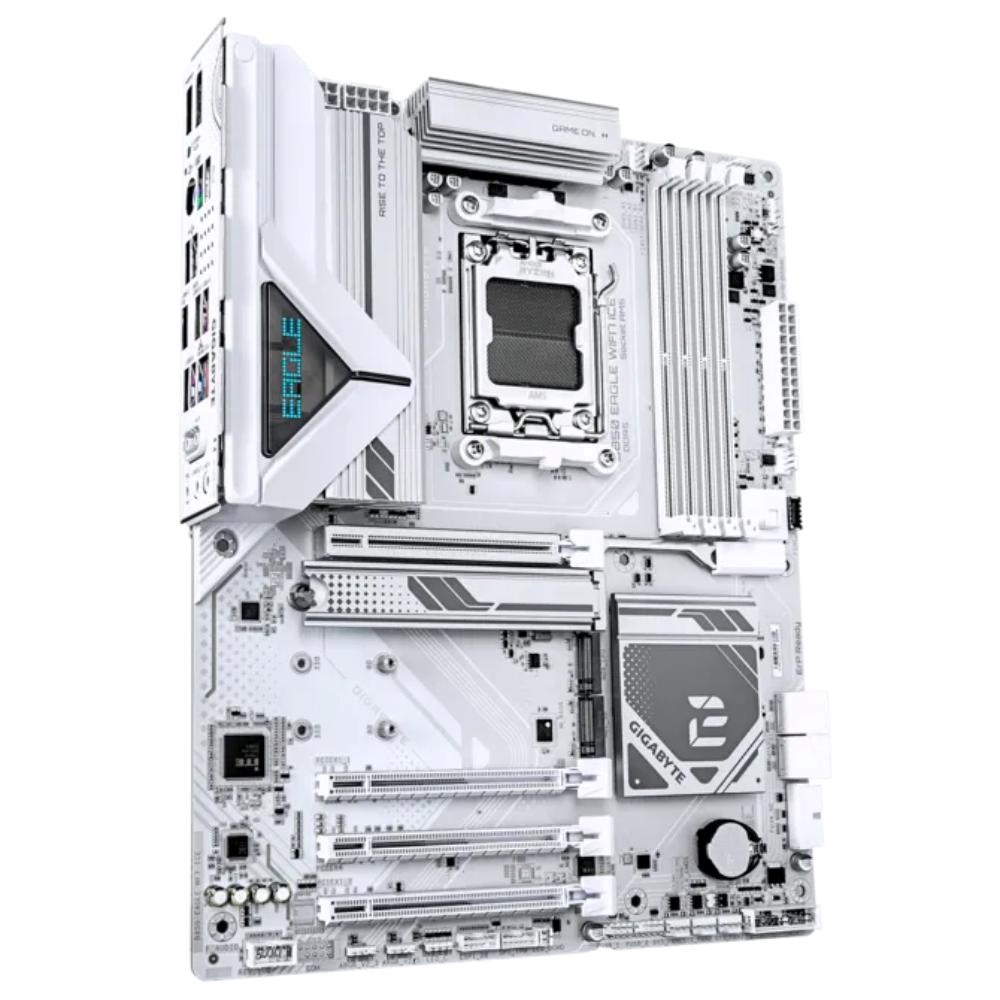 GIGABYTE MB Sc AM5 B850 EAGLE WF7 ICE, AMD B850, 4xDDR5, 1xHDMI, 1xDP, Wifi, ATX