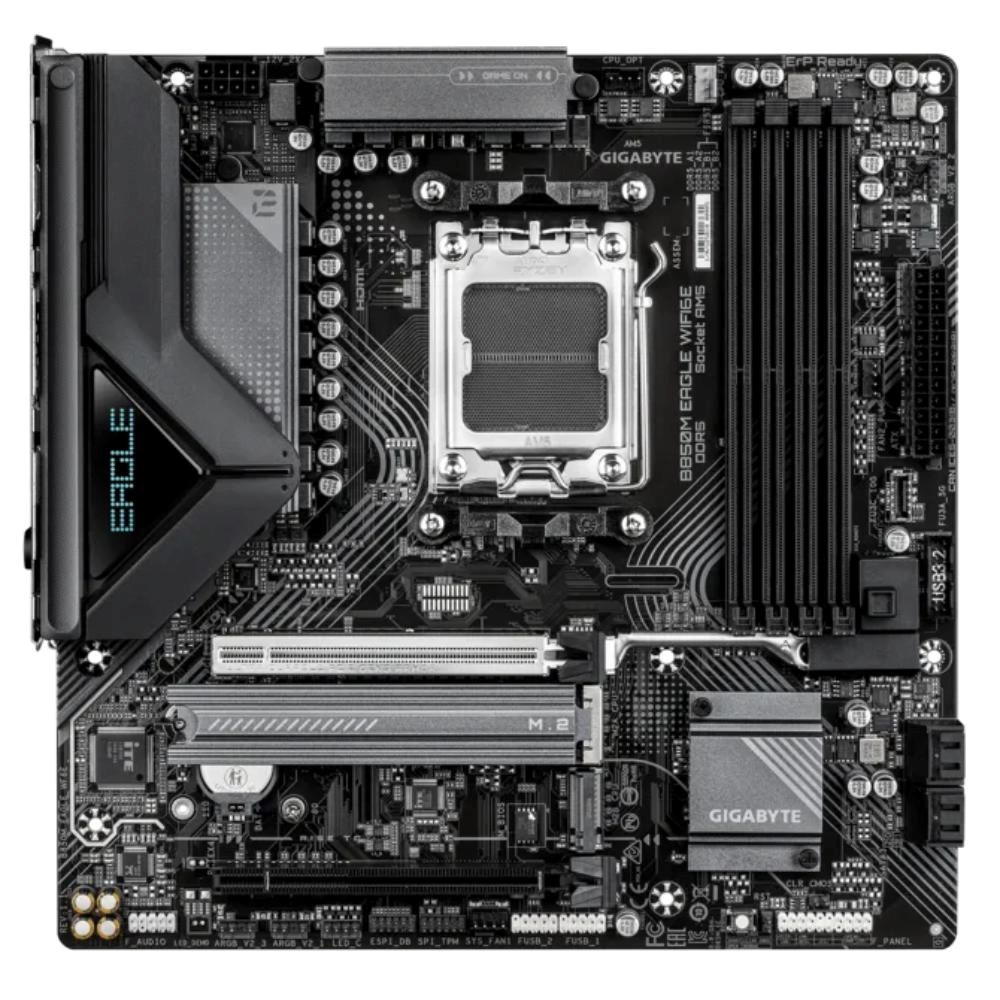 GIGABYTE MB Sc AM5 B850M EAGLE WF6E, AMD B850, 4xDDR5, 1xHDMI, 2xDP, Wifi, mATX
