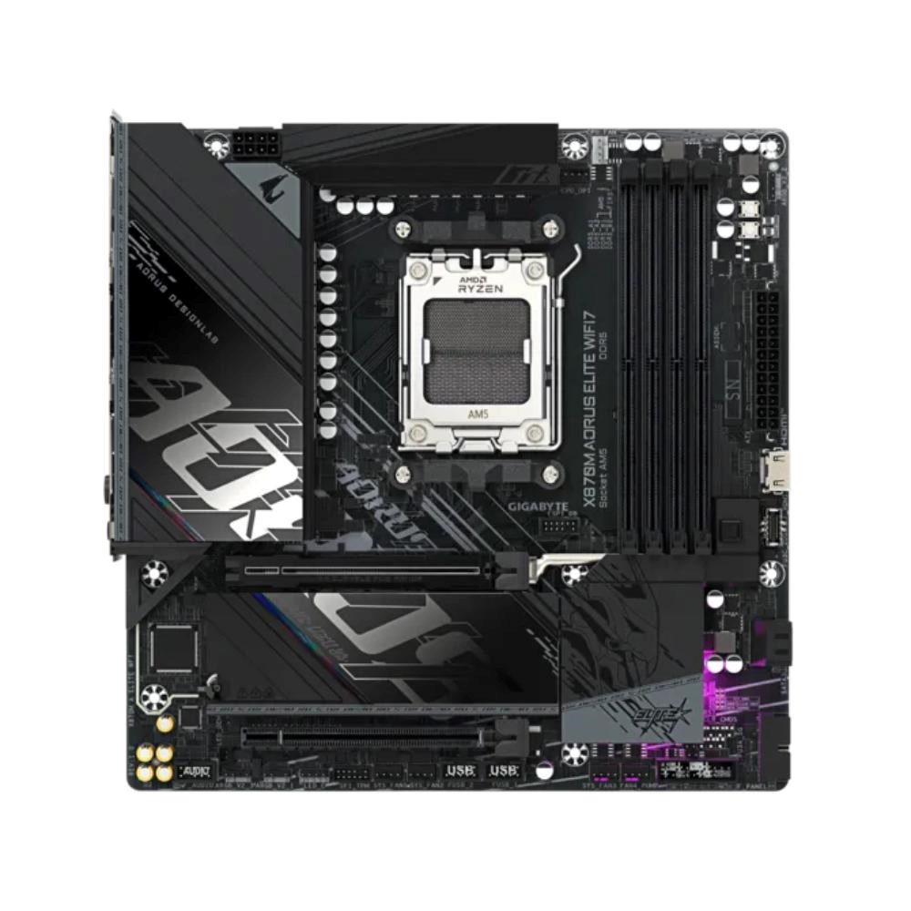 GIGABYTE MB Sc AM5 X870M A ELITE WF7, AMD X870, 4xDDR5, 2xUSB-C, 2xHDMI, Wifi, mATX
