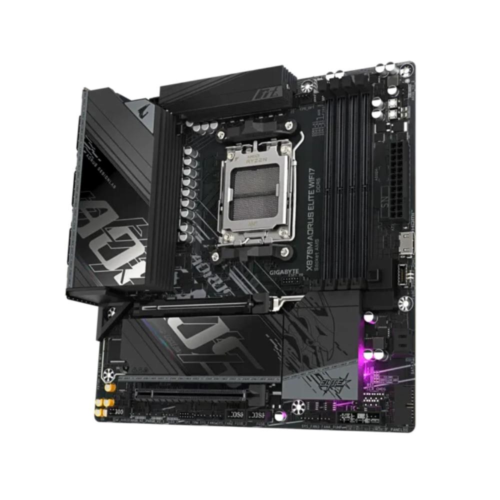 GIGABYTE MB Sc AM5 X870M A ELITE WF7, AMD X870, 4xDDR5, 2xUSB-C, 2xHDMI, Wifi, mATX