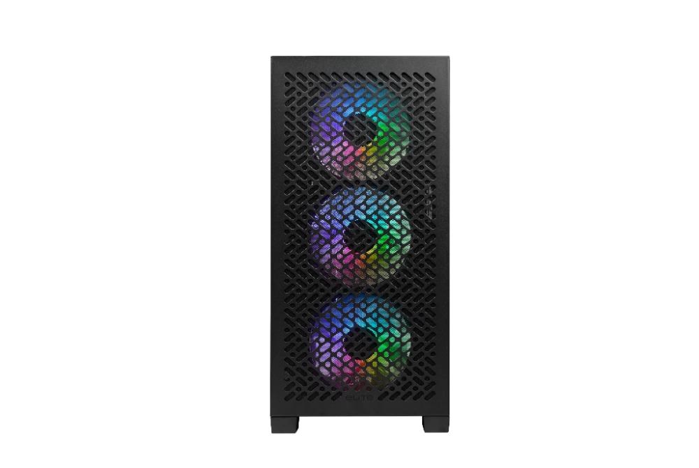 Cooler Master case Elite 302, Průhledná bočnice, mATX, 3x 120mm ARGB Fan, černá