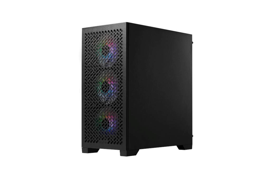Cooler Master case Elite 302, Průhledná bočnice, mATX, 3x 120mm ARGB Fan, černá
