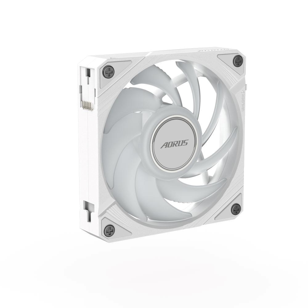 GIGABYTE ventilátor AORUS EZ CHAIN FAN ICE, 1x120mm, bílá